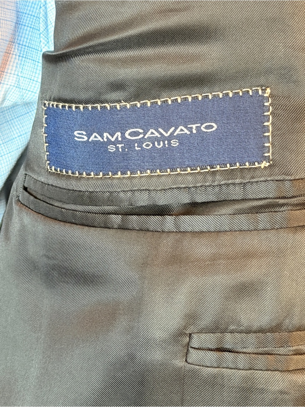 Canali Men's Gray Microcheck Sport Coat - Picture 4 of 9